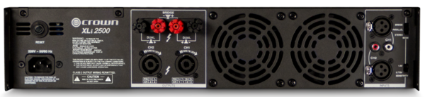 XLI2500 2CH POWER AMPLIFIER, 750W @ 4OHM DUAL, 500W @ 8OHM DUAL, 1500W 8OHM BRIDGED